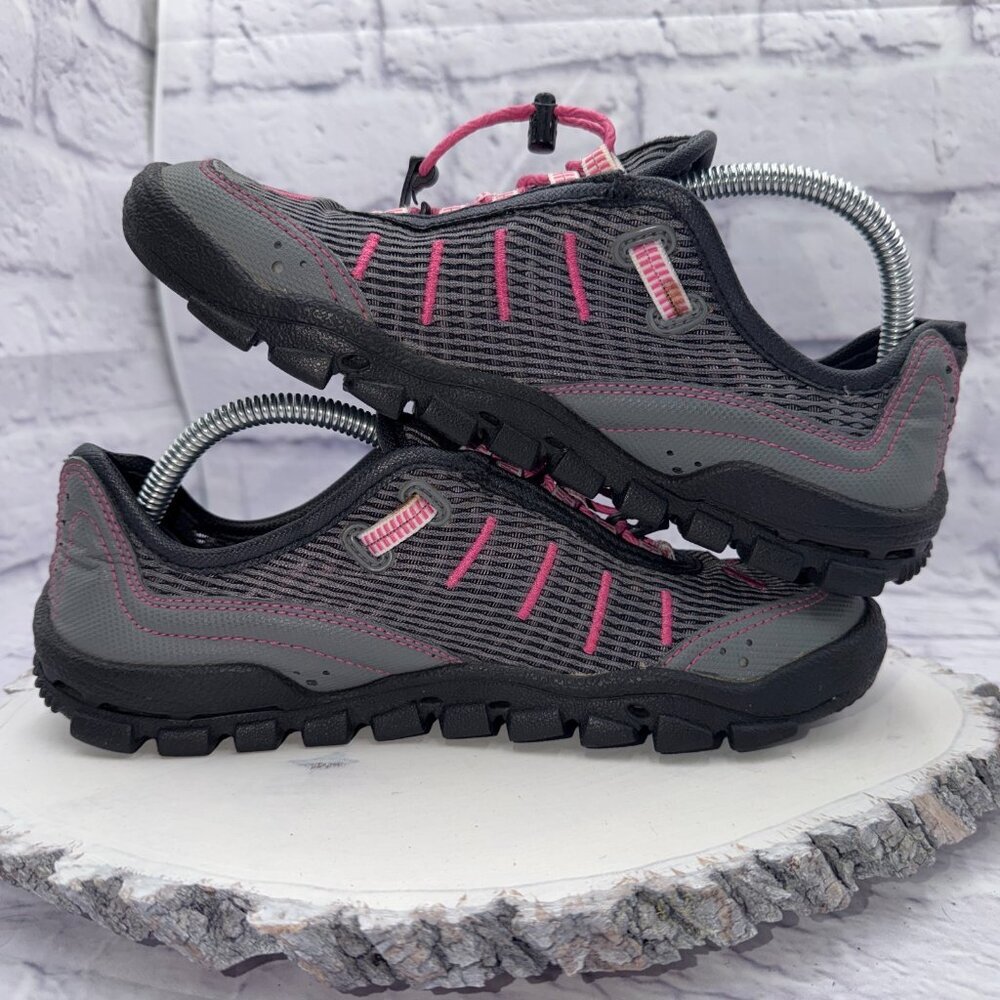 COLUMBIA Cruzado Women's Mesh Water Hiking Shoes Sneakers Size 7 Gray Pink - Picture 10 of 13